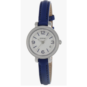 Watch strap Fossil ES3335 Leather Blue 8mm